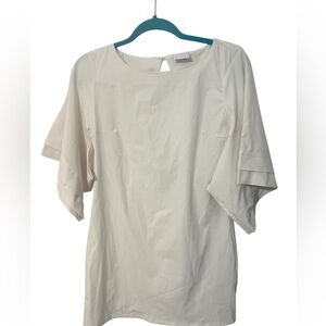 White short sleeve top